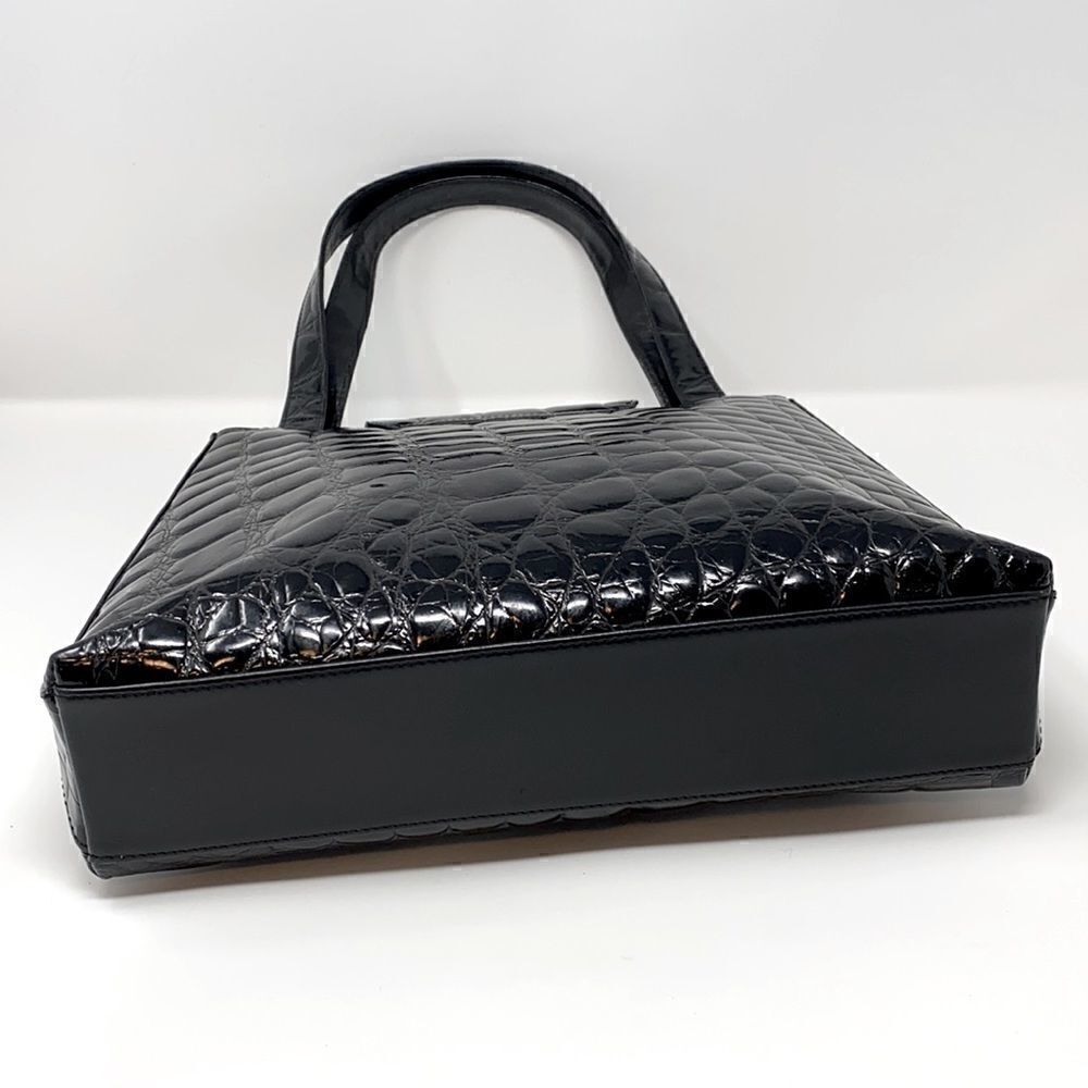 Vicosta Croc Embossed Leather Classic Satchel Bag Made in Spain - Picture 3 of 12